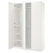 PAX / FORSAND Kombinacija garderobera, bela/bela, 150x60x236 cm