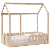 MAISON CHIC Otroška postelja - Otroški ležaj - Otroški posteljni okvir 70x140 cm trdna borovina, (21698426)