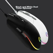 G Gaming miš, Žicni, RGB, Beli