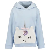 BLUE SEVEN Majica svetlo modra / lila / srebrna / bela
