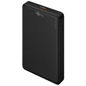 Goobay Magnetic Wireless PowerBank 10.000 mAh črna brezžična prenosna baterija