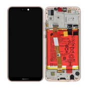 Huawei P20 Lite - LCD zaslon + steklo na dotik + okvir + baterija (Sakura Pink) - 02351VUW, 02351XUB, 02352CCL Genuine Service Pack