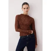 Trendyol Milla ženska bluza Twoaw26Bz00048, braon-braon