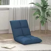 Podesivi podni naslonjac Plava Tkanina