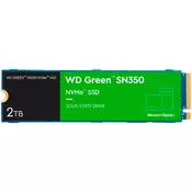 WD Green SN350 SSD disk, M.2, 2 TB, NVMe (WDS200T3G0C)