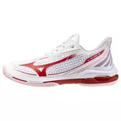 Ženska obutev za tenis Mizuno Wave Exceed Tour 7 Clay W White/Fiery Red/Pinkesque EUR 37