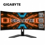 GIGABYTE Monitor 86,3 cm (34,0) G34WQC-EK 3440x1440 Gaming 144Hz IPS 1ms 2xHDMI2.0 2xDisplayPort HAS zvočniki sRGB120% HDR400 FreeSync Premium