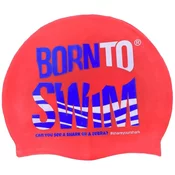 Borntoswim silicone cap junior red
