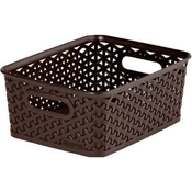 Curver Škatla za shranjevanje RATTAN 25x20x10cm (S), Y STYLE, plastika, HN