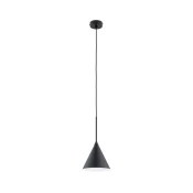 Lestenec na vrvici FABO 1xE27/15W/230V črna