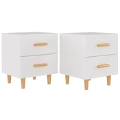 Vidaxl Nočna omarica 2 kosa bela 40x35x47,5 cm