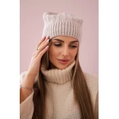 marka niezdefiniowana Cap with fleece Anna K238 dark beige
