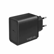 LOGILINK USB power socket adapter 1x USB-C Port (PD) 18 W crno