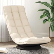 Vidaxl Vrtljiv talni stol lanena 70x51x79 cm