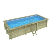 Drveni bazen AQUA 6,1x2,85 - V.1,31 m - sidrenje betoniranjem