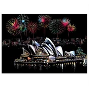 shumee Magic Scratch Card Beautiful Sydney Opera House 40x28 cm