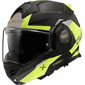 Preklopna motociklistička kaciga LS2 FF901 Advant X Oblivion crno-fluo žuta