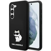 Karl Lagerfeld Originalna maskica za Samsung Galaxy S24 Plus 5G - IML NFT Choupette Body - crna silikonska zaštita - KLHCS24MSNCHBCK