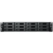 Synology RackStation RS2423+, Rack 2U, 12-bay 3.5/2.5 SATA HDD/SSD, AMD Ryzen V1780B 4-core 3.35(base)/3.6 (turbo)GHz,8 GB DDR4 ECC UDIMM,2 x RJ-45