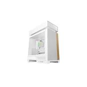 DEEPCOOL Računalniško ohišje CL6600 WH, AIO 360mm, ATX, Midi-Tower, ARGB, kaljeno steklo, belo