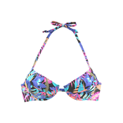 BENCH Bikini gornji dio cijan plava / tamno ljubicasta / roza / crna