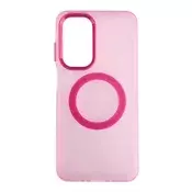Silikonska futrola Magsafe FLURO COLOR Samsung A57 ROZE