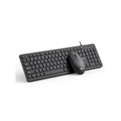 C-TECH KBM-105 tipkovnica, žični kombinirani komplet z miško, USB, CZ/SK KBM-105-BL