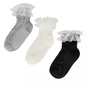 JENNY Kratke nogavice 7KB-004-SS25 (3-pack) Bela