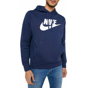 Nike SPORTSWEAR CLUB FLEECE GRAPHIC PULLOVER HOODIE, muški pulover, plava BV2973