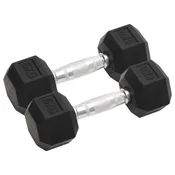 Vidaxl Uteži 2 kosa 12 kg skupaj litega železa