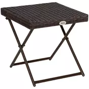 Homestar Stranska mizica 40x40x40 cm rjava