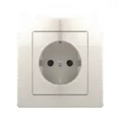 TEM ČATEŽ ekonomik vtičnica schuko 2p+e 16a 250v~ bež VE10IW