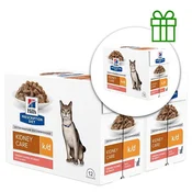 Hills Prescription Diet Feline Kidney Care k/d Salmon 12 x 85 g, 2+1 BREZPLAČNO