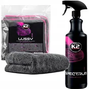shumee K2 SPECTRUM PRO 1L HITRO DETAILER + K2 LUSSY BRISAČA ZA SVETLENJE AVTOLAKE