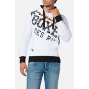 Boxeur PRINTED HOODIE SWEATSHIRT, moški pulover, bela BXM0400260