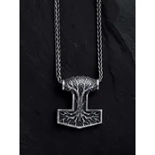 REYTEL Obeski THORS HAMMER with TREE OF LIFE srebrna