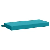 Vidaxl Blazina za klop SOEST 100% poliester Turkizna 80 x 40 x 8 cm