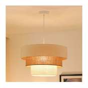 Brilagi - Luster na sajli DENVER LUNETA 1xE27/15W/230V pr. 45 bež/braon/krem