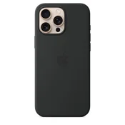 Apple silikonski ovitek z MagSafe za iPhone 16 Pro Max - črna