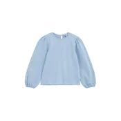 WE Fashion Bluza svetlo modra/bela
