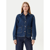 United Colors Of Benetton Jeans jakna 296XDN07R Mornarsko modra Relaxed Fit