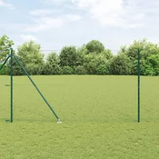 Šesterokotna ograja s stebrom 50 x 1,5 m Jeklo s PVC premazom