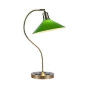 Markslöjd 108864 - Stona lampa VELA 1xE27/40W/230V mesing/zelena