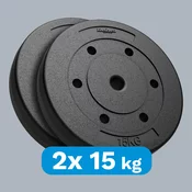 Koluti za uteži 2x15kg, 31mm, REBEL ACTIVE
