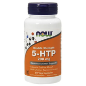 NOW Foods 5-HTP + glicin, tavrin in inozitol, 200 mg, 60 zeliščnih kapsul