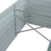 Visoka greda iz pocinkanega jekla 240x80x77 cm zelene barve