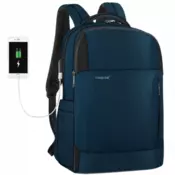 TIGERNU Ranac za laptop - T-B3906 Sa integrisanim USB prikljuckom, do 15.6, Plava