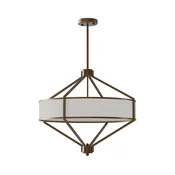 Open Design OR85846 - Luster na stalku ZUNDO 4xE27/15W/230V braon/bež