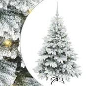 Vidaxl Umestno božično drevo med 150 LED Bela 120 cm PE in PVC