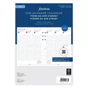 Filofax Polnilo za dnevnik, A5, teden/2 strani